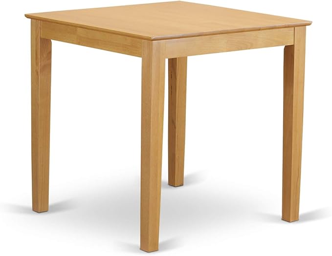 East West Furniture PBCF5-OAK-W 5 Piece Counter Height Pub Set Includes a Square Table and 4 Kitchen Dining Chairs, 36x36 Inch - LeafyLoom
