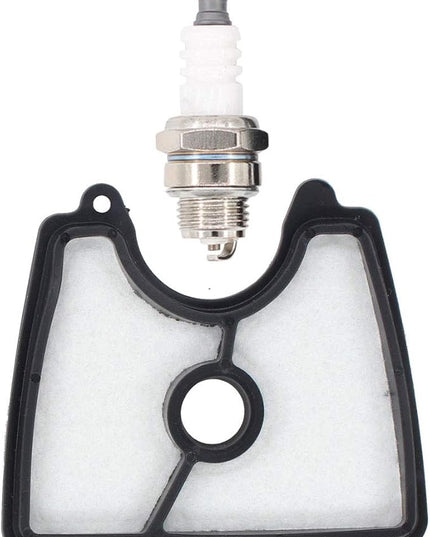 MOTOKU 581798001 Fuel Line Filter Grommet Primer Bulb kit Spark Plug for Husqvarna 125B 125BX 125BVX Handheld Leaf Blower - LeafyLoom