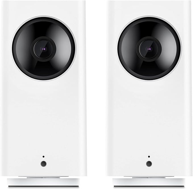 Wyze Cam Pan v2 360° Pet Camera with Phone App PTZ Indoor Smart Security Camera for Dog Cat Baby Elderly Monitoring, 2-Pack WYZE