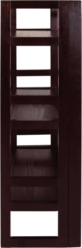 Casual Home 3-Shelf Folding Student Bookcase (20.75" Wide)-Espresso - LeafyLoom