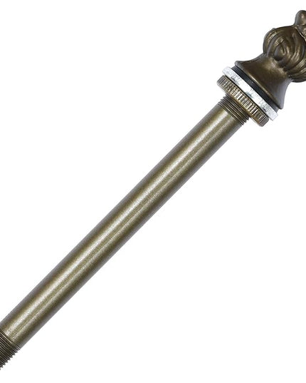 Bieye SS022 Lampshade Support with Finial for Tiffany Style Stained Glass Floor Lamp Table Lamp (G3/8 125mm Acorn) - LeafyLoom