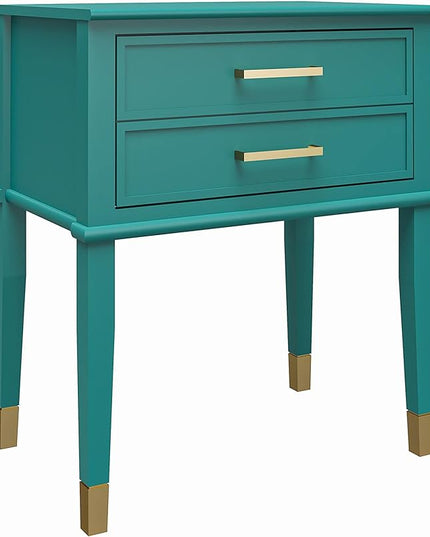 CosmoLiving by Cosmopolitan Westerleigh End Table, Emerald Green - LeafyLoom