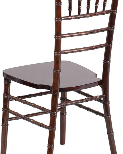 Flash Furniture HERCULES Series Fruitwood Chiavari Chair, 18"D x 15.75"W x 36.25"H, Set of 1 - LeafyLoom