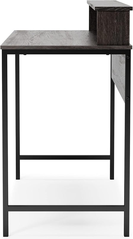 Signature Design by Ashley Freedan Modern Industrial Home Office Writing Desk, Dark Gray - LeafyLoom