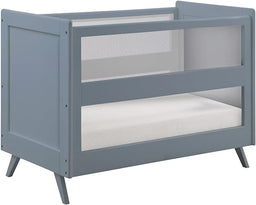 BreathableBaby Breathable Mesh 3-in-1 Convertible Crib (Toddler Bed Kit Sold Separately) — Steel Gray — Two Adjustable Mattress Heights — Greenguard Gold Certified - image 1