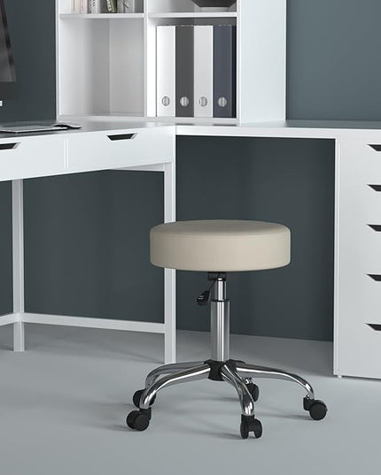 Boss Office Products Be Well Medical Spa Stool in Beige 275 lbs - LeafyLoom