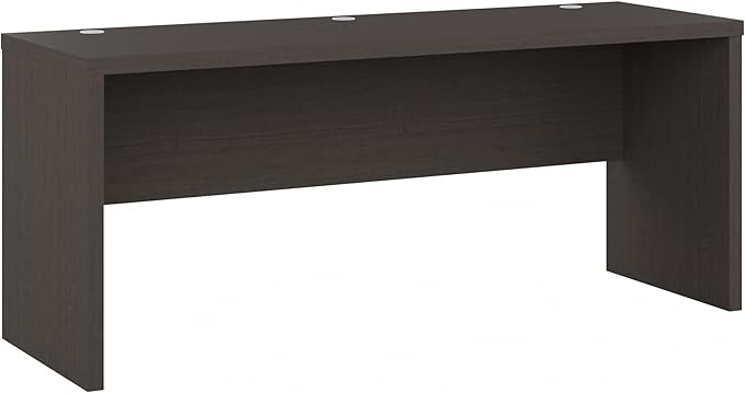 Bush Business Furniture Echo Computer Desk, 72W, Charcoal Maple - LeafyLoom