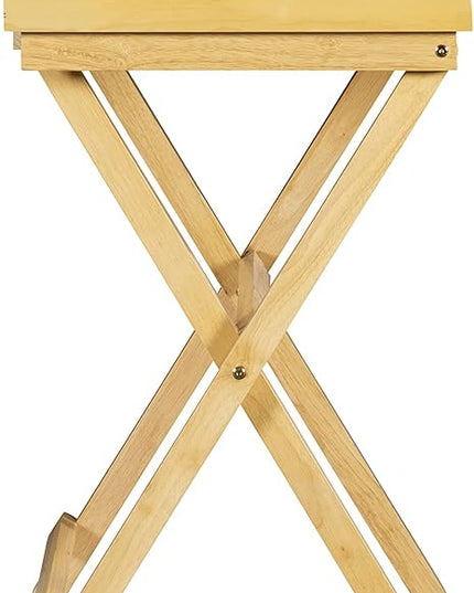 Linon Mable Folding Desk, Natural - LeafyLoom