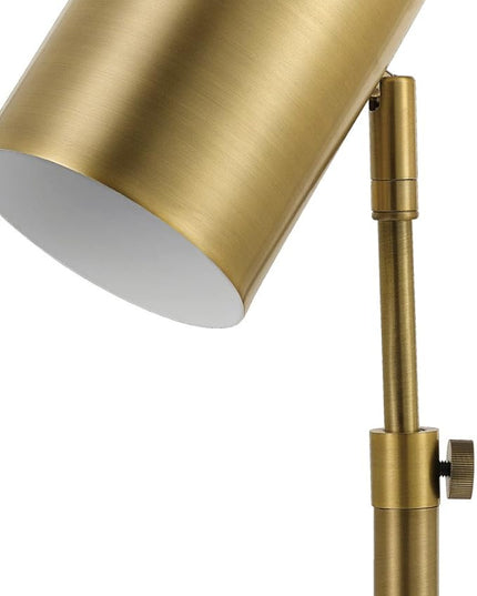 Globe Electric 52097 Pratt Desk Lamp, 18 in 1, Brass 1-Light - LeafyLoom