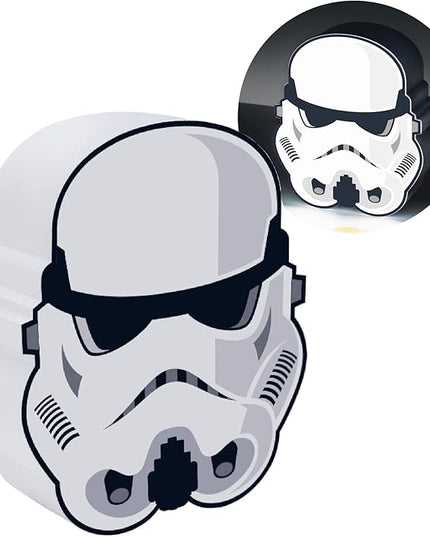 Paladone Star Wars Officially Licensed Stormtrooper Action Figure Icon Light, 6.3-inch Trooper Helmut Night Light, Bedroom Décor Desk Lamp, Toy - LeafyLoom