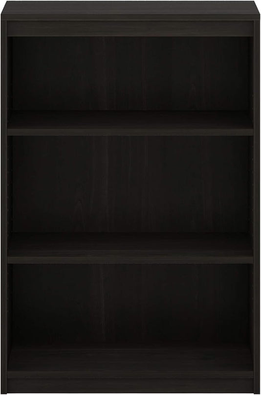 FURINNO Gruen 3-Tier Bookcases, Espresso - LeafyLoom