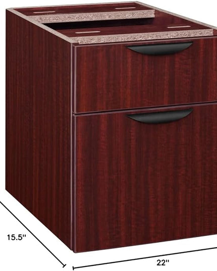 Regency Pedestal Legacy Box File Mahogany - LeafyLoom