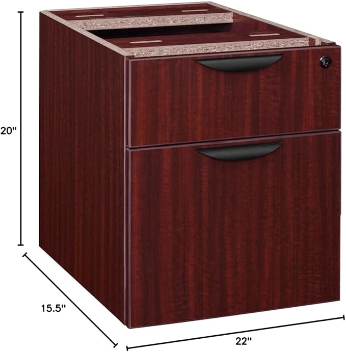 Regency Pedestal Legacy Box File Mahogany - LeafyLoom