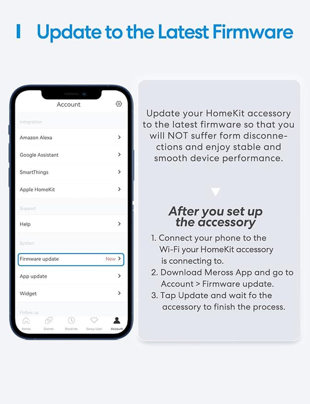 Smart WiFi Garage Door Opener Remote, App Control, Works with Alexa, Google Assistant and SmartThings, No Hub Needed meross