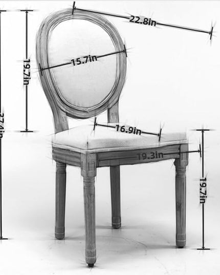 NicBex Haerin-SD-00127-LWJ Dining Chairs, 22.8"x19.3"x37.4", Dark Gray - LeafyLoom
