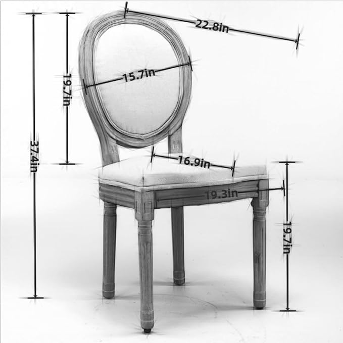 NicBex Haerin-SD-00127-LWJ Dining Chairs, 22.8"x19.3"x37.4", Dark Gray - LeafyLoom