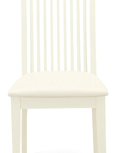 East West Furniture NDIP3-LWH-C Norden 3 Piece Modern Set Contains a Rectangle Wooden Table with Dropleaf and 2 Fabric Dining Room Chairs, 30x48 Inch, Linen White - LeafyLoom