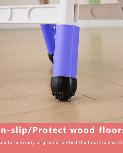 Adjustable Kid Chairs Indoor 3 Level Adjustable Suitable for Children Age 2-6. Maximum load-bearing 220LBS Suitable for Family Classroom and Nursery Child Seat Set (2-Pack-Navy Blue) - LeafyLoom