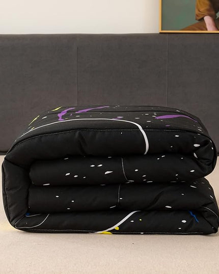 Gamer Comforter Sets for Teen Boys Gaming Bedding Sets Full Set Video Game Bedspread Gamepad Bedding Kids Controller Quilt and Pillowcases - LeafyLoom
