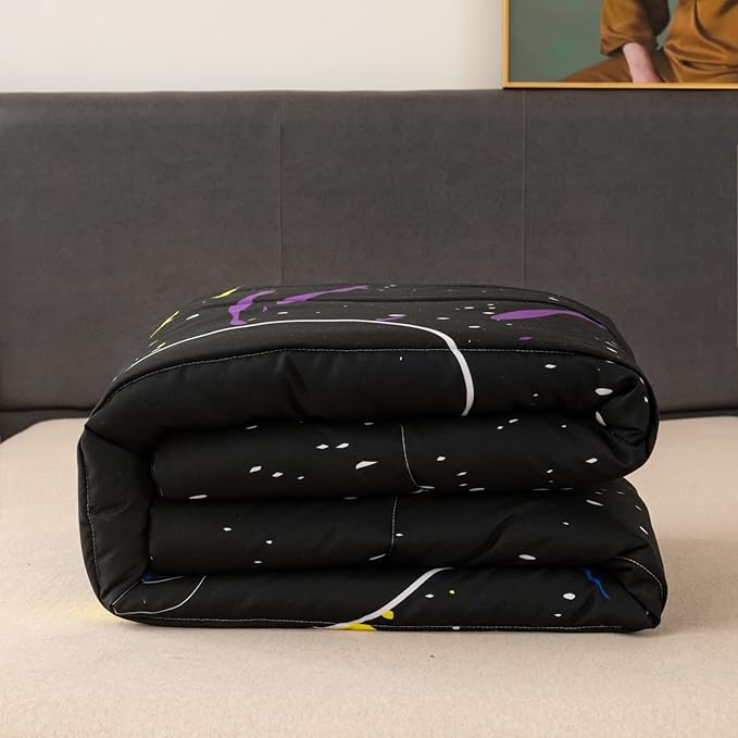 Gamer Comforter Sets for Teen Boys Gaming Bedding Sets Full Set Video Game Bedspread Gamepad Bedding Kids Controller Quilt and Pillowcases - LeafyLoom