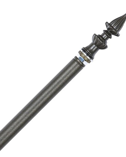 Bieye SS019 Lampshade Support with Finial for Tiffany Style Stained Glass Floor Lamp Table Lamp (G3/8 145mm Crown) - LeafyLoom