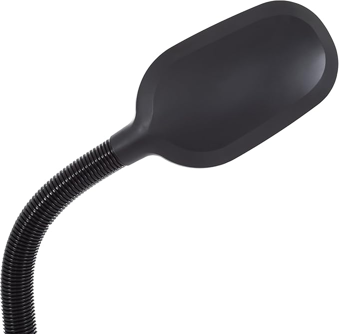 Bedford Home LED Floor Lamp - Full Spectrum Natural Sunlight Lamp with Bendable Neck - Dimmable Reading, Craft, and Esthetician Light (Midnight Black) - LeafyLoom