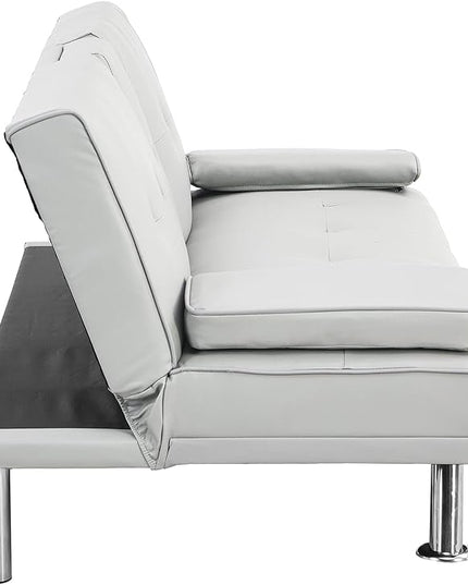 NicBex Rose-SF-00545-DX Sofas, 67" W x 31" D x 33" H, White - LeafyLoom