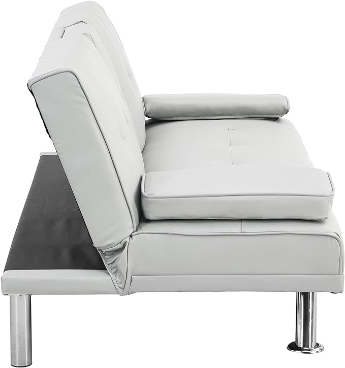NicBex Rose-SF-00545-DX Sofas, 67" W x 31" D x 33" H, White - LeafyLoom