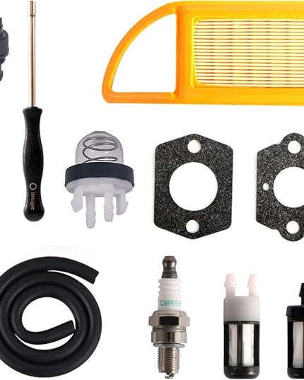 BR600 Carburetor Kit for Stihl BR500 BR550 BR600 BR700 BR 500 550 600 700 Backpack Leaf Blower Replaces Zama C1Q-S183 4282-120-0606 Parts - with 4282 141 0300 Air Filter Tank Vent Kit - LeafyLoom