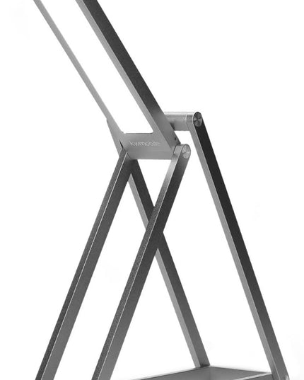 kwmobile Foldable LED Desk Lamp - Folding Portable USB Table Light with 3 Brightness Settings - for Home, Reading, Studying, Work, Travel - Anthracite - LeafyLoom