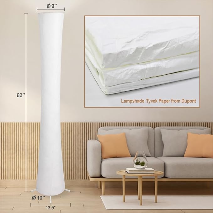 Floor Lamp, RGB Color Changing Led Smart Lamp, Music Sync, APP Remote Control, 62'' Standing Lamp for Living Room Bedroom Game Room - LeafyLoom