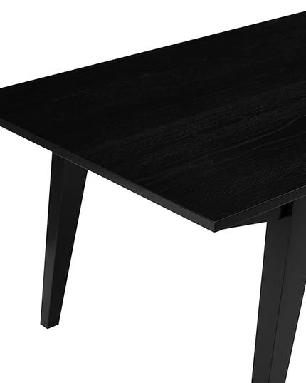 Walker Edison Sibu Japandi Minimalist Coffee Table, 43 Inch, Black - LeafyLoom
