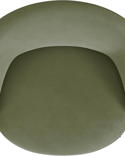 HomePop Upholstered Modern Living Room & Bedroom | Decorative Home Furniture Accent Chair, Light Sage Green Velvet - LeafyLoom