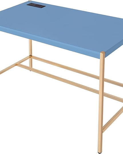 NicBex Laik-DW-00066-DX Desks, 42" W x 20" D x 30" H, Navy Blue - LeafyLoom