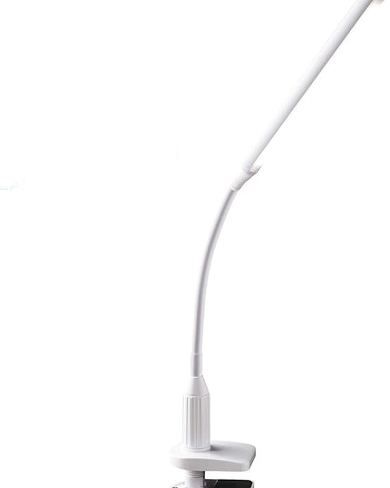 Daylight Company Unolamp Clamp Light, Touch Dimmable Desk Lamp, 4 Brightness Level, Ideal for Hobbies, Art, Beauty Salons, Reading and More, White - LeafyLoom