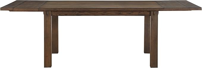 NicBex Dining Table Contemporary Kitchen Table Farmhouse Rustic Dining Table in Dark Oak Rectangular Dining Table, Easy Assembly, Dark Oak - LeafyLoom