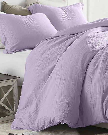 Light Purple Comforter Set Queen Size, 3 Piece Lavender Aesthetic Modern Bedding Set - Soft & Lightweight All Season Microfiber Down Alternative Bed Comforter with 2 Pillow Shams for Women Girls - LeafyLoom