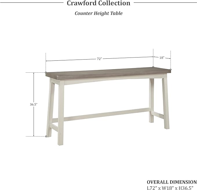 Lexicon Bar Table Set for 3, Small Kitchen table set Kitchen Island Table with 3 Saddle Bar Stools, 4 Piece Dining Table Set for Breakfast Nook, Living Room, Apartment, Counter Height, White/Coffee - LeafyLoom