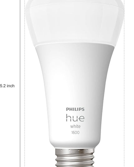 Philips Hue Smart 100W A21 LED Bulb - Soft Warm White Light - 1 Pack - 160LM - E26 - Indoor - Control with Hue App - Works with Alexa, Google Assistant and Apple Homekit PhilipsHue