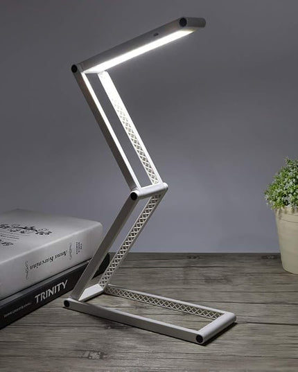 LED Desk Lamp, Foldable Portable USB Rechargeable Table Light 2 Modes Dimmable for Architect Table Office Home - LeafyLoom