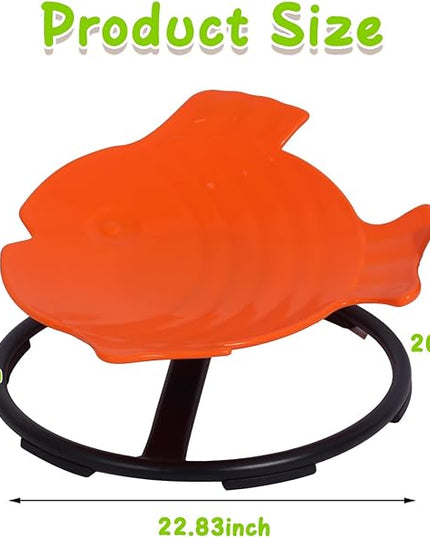 Autism Sensory Products Kids Swivel Chair Spinning Seat for Kids Sensory Sit and Spin Toys for Kids 5-7 Sensory Spinning Chair for Autistic Kids Outdoor Indoor Play - LeafyLoom