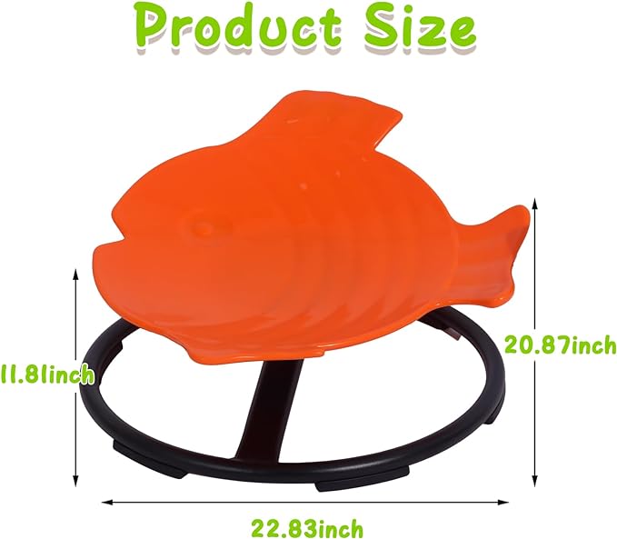 Autism Sensory Products Kids Swivel Chair Spinning Seat for Kids Sensory Sit and Spin Toys for Kids 5-7 Sensory Spinning Chair for Autistic Kids Outdoor Indoor Play - LeafyLoom