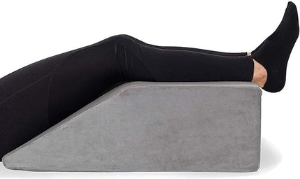 Leg Elevation Pillow - Full Memory Foam Top, High-Density Leg Rest Elevating Foam Wedge - Relieves and Recovers Foot and Ankle Injury, Leg Pain, Hip, Knee Pain, Improves Blood Circulation - LeafyLoom