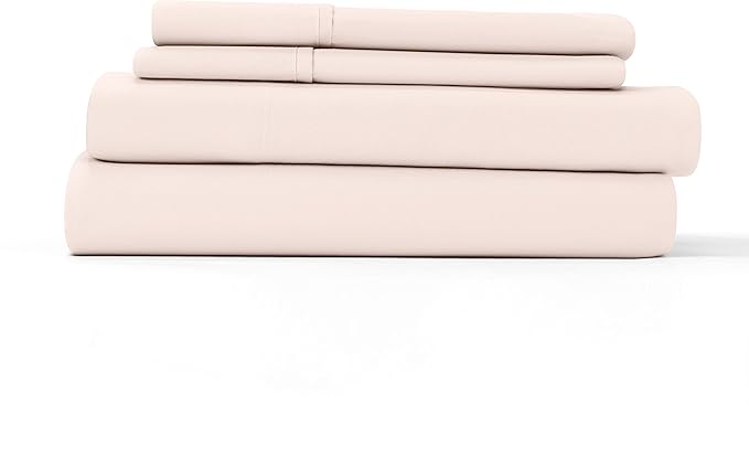 Linen Market Bed Sheets for Queen Size Bed (Blush) - Sleep Better Than Ever with These Soft and Cooling Queen Sheets - Deep Pocket Fits 16" Thick Beds - 4 Piece Queen Sheet Set - LeafyLoom