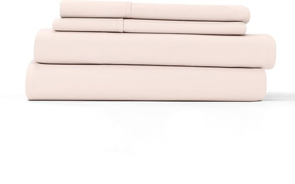 Linen Market Bed Sheets for Twin Size Bed (Blush) - Sleep Better Than Ever with These Soft and Cooling Twin Sheets - Deep Pocket Fits 16" Thick Beds - 3 Piece Twin Sheet Set - LeafyLoom