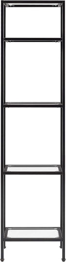 Crosley Furniture Aimee Narrow Etagere Bookcase, Oil-Rubbed Bronze - LeafyLoom