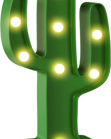 Green Cactus Decor, Mexican Party Decorations, Battery Powered Cactus Night Light for Kids, Western Decor, Kids Room Decor, Fiesta Party Decorations, Cinco De Mayo Party Decorations - LeafyLoom