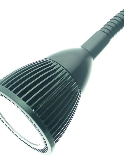 5W Clip on Clamp Gooseneck COB LED Desk Table Light lamp Cool White 19inch Neck Black - LeafyLoom