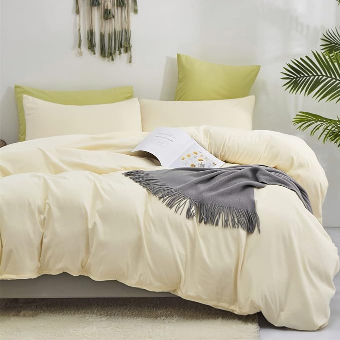 Light Yellow Comforter Set Full Ivory Bedding Set Beige Comforter Set Full Men Breathable Ivory Bedding Set Women Soft Off White Full Ivory Bedding Comforter Set Full Size Off White Comforter - LeafyLoom