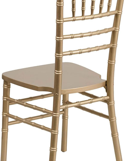 Flash Furniture Hercules Series Chiavari Chair for Formal Events and Banquets, Commercial/Residential All-Occasion Event Chair, Gold - LeafyLoom